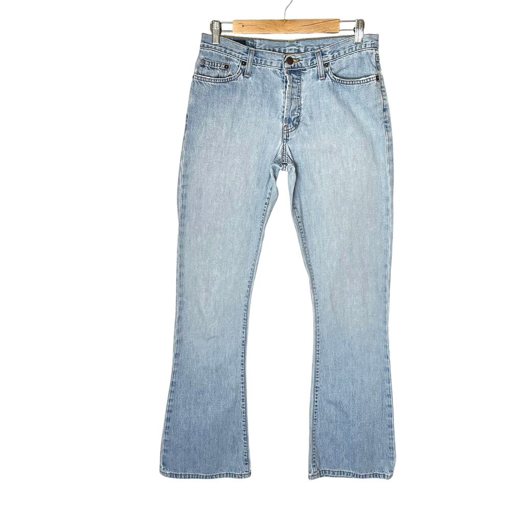 Y2K VTG Abercrombie & Fitch Men’s Flare 29X34 Jeans Light Wash Made In USA
